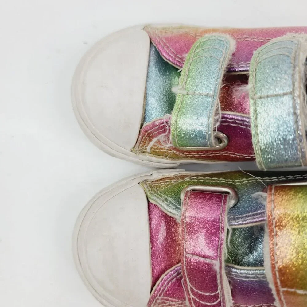 Converse Boy Multicolor Rainbow 765533C Casual Sneaker‎ Shoes Size 9